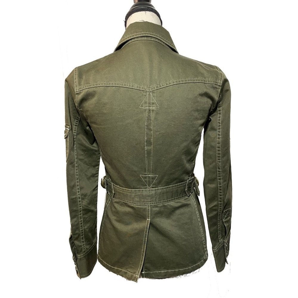 J. Crew Military Utility Jacket Olive Green Size XS 100% Cotton - Picture 2 of 10